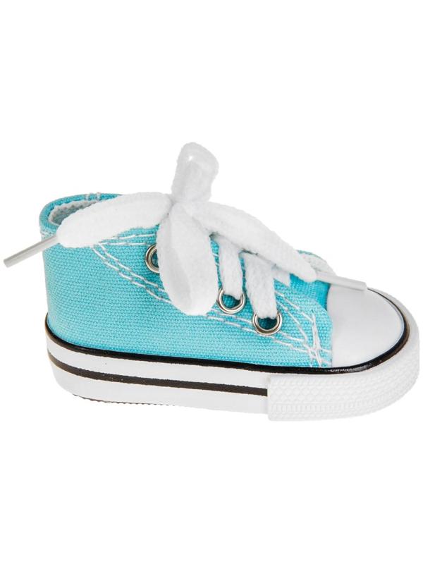 Кеды для кукол, длина подошвы 7,5 см, цвет голубой