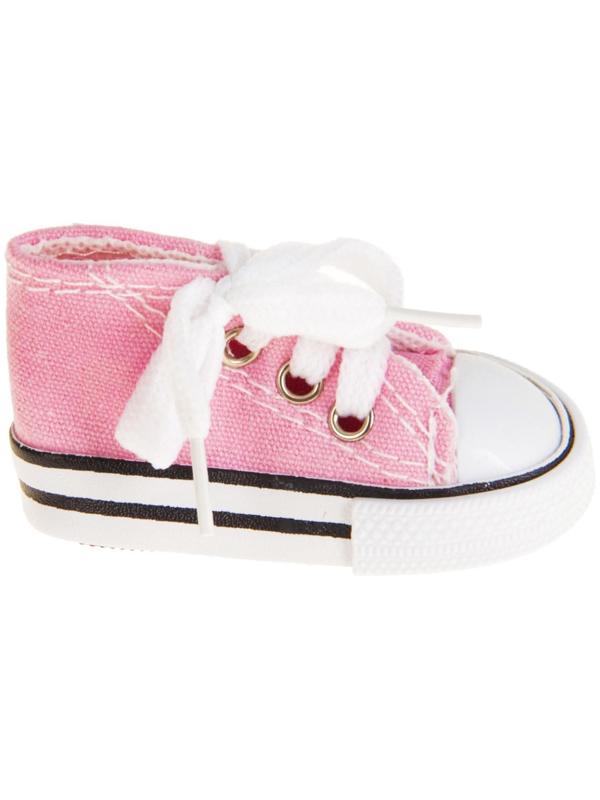 Кеды для кукол, длина подошвы 7,5 см, цвет розовый