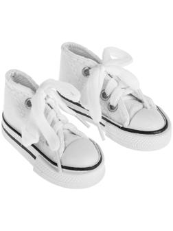 Кеды для кукол, длина подошвы 7,5 см, цвет белый