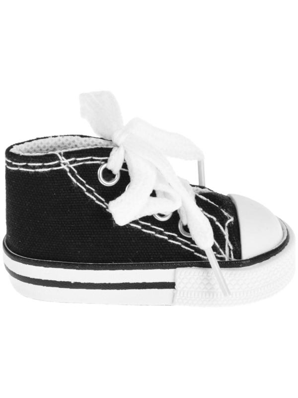 Кеды для кукол, длина подошвы 7,5 см, цвет чёрный