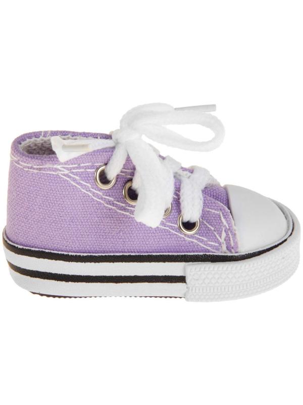 Кеды для кукол, длина подошвы 7,5 см, цвет фиолетовый
