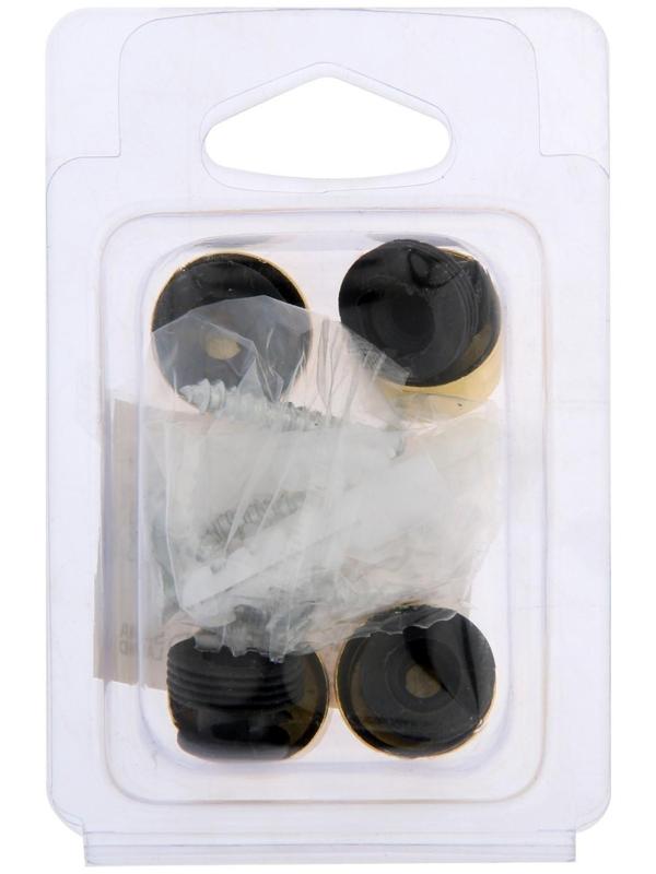 Зеркалодержатель (арт.1189), d=17 мм, без сверления, цвет золото, 4 шт.