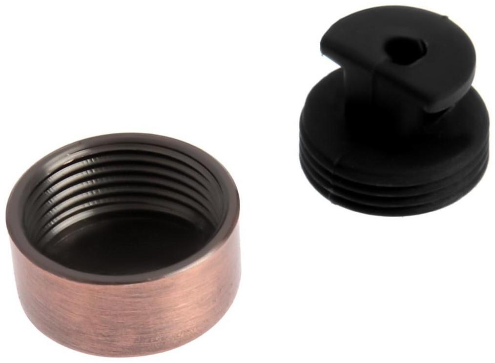 Зеркалодержатель (арт.1189), d=17 мм, без сверления, цвет медь, 4 шт.