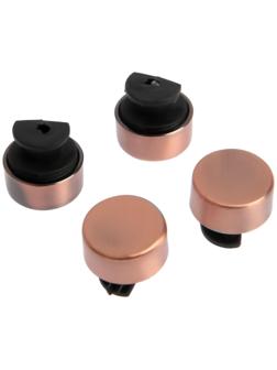 Зеркалодержатель (арт.1189), d=17 мм, без сверления, цвет медь, 4 шт.