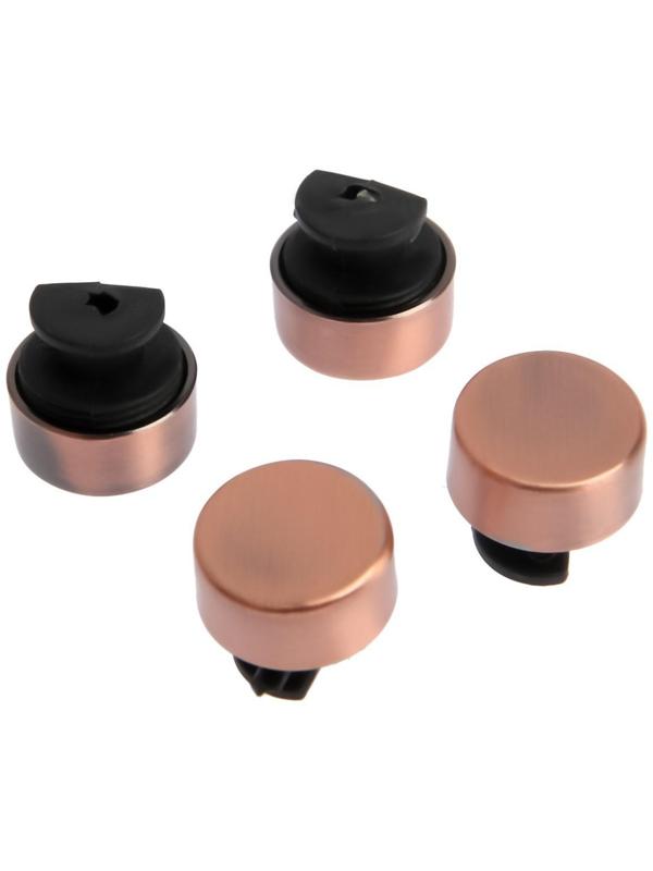 Зеркалодержатель (арт.1189), d=17 мм, без сверления, цвет медь, 4 шт.