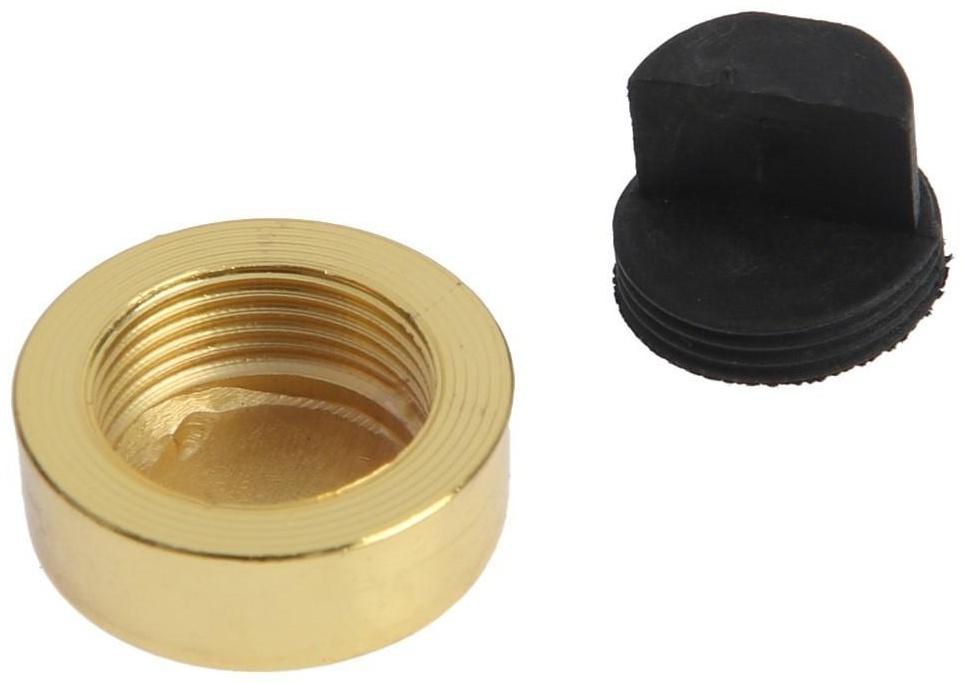 Зеркалодержатель, d=20 мм, без сверления, цвет золото, 4 шт.