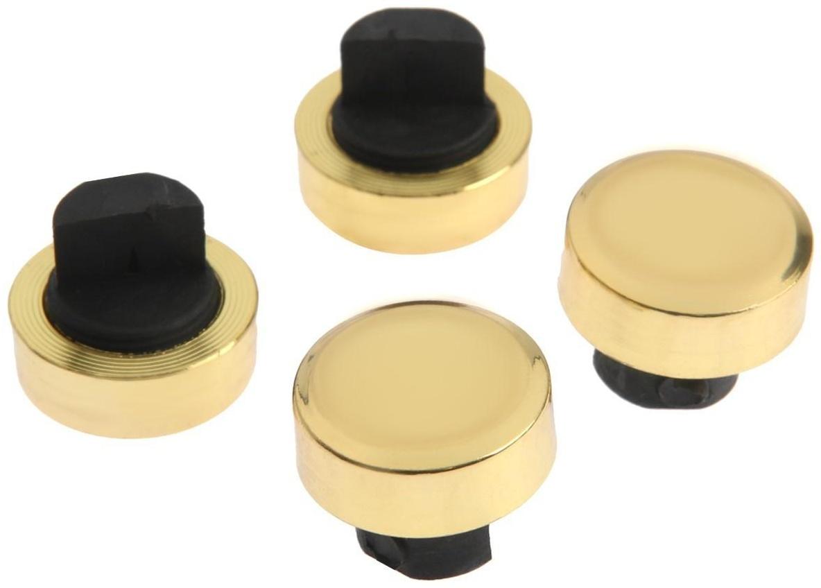 Зеркалодержатель, d=20 мм, без сверления, цвет золото, 4 шт.