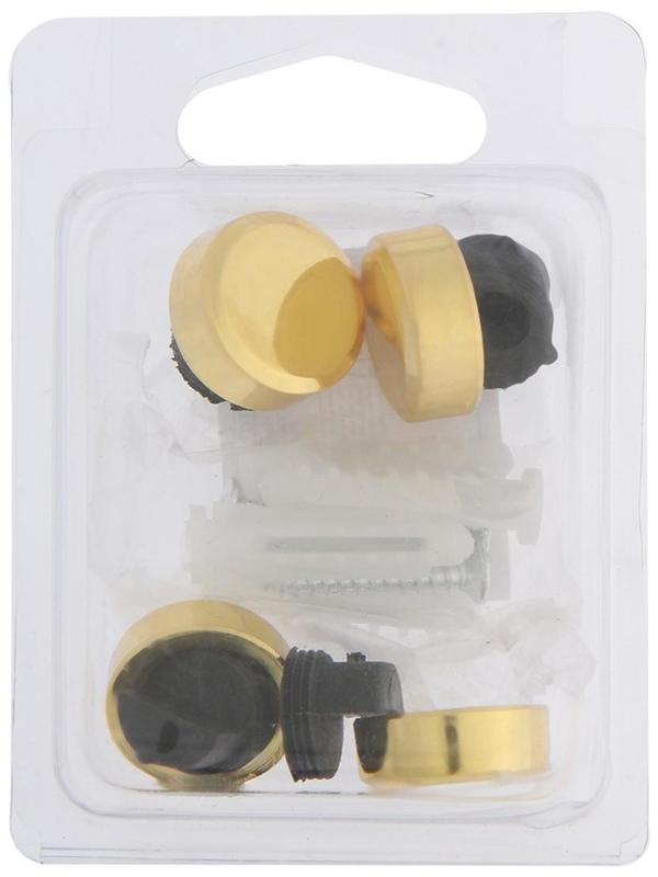 Зеркалодержатель, d=20 мм, без сверления, цвет золото, 4 шт.