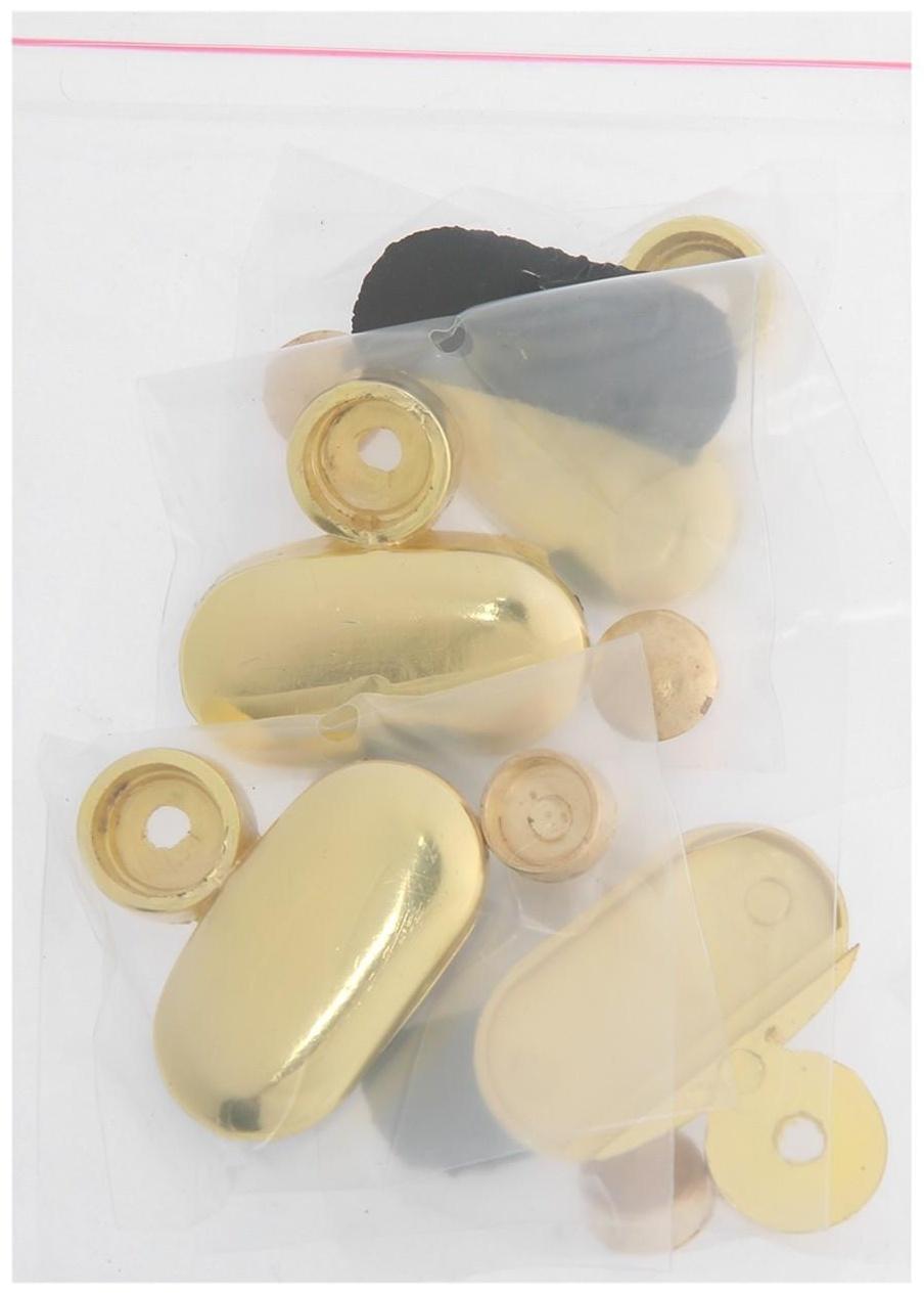 Зеркалодержатель (арт.2025), без сверления, цвет золото, 4 шт.