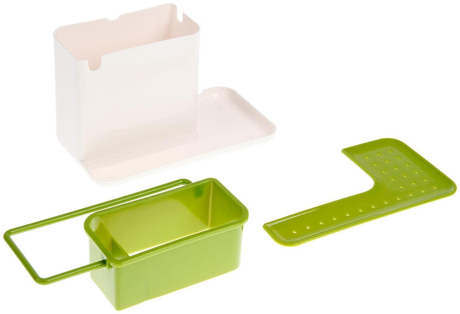 Подставка для ванных и кухонных принадлежностей, 21×11×12 см, цвет МИКС