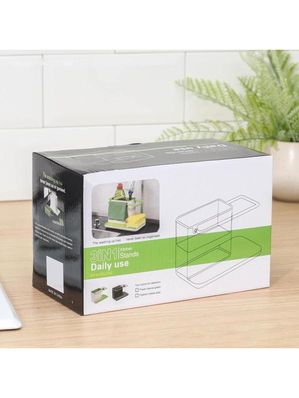 Подставка для ванных и кухонных принадлежностей, 21×11×12 см, цвет МИКС