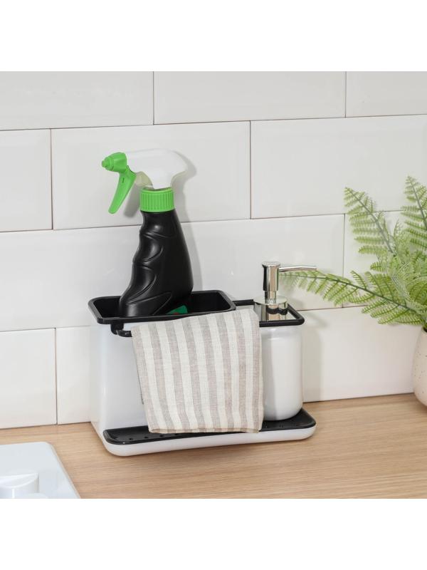 Подставка для ванных и кухонных принадлежностей, 21×11×12 см, цвет МИКС