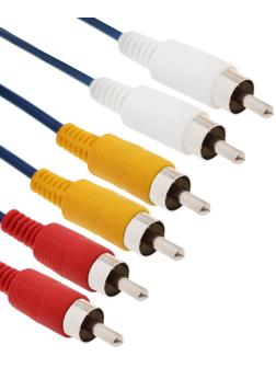 Кабель LuazON KDGN-003, 3xRCA (M) - 3xRCA (M), 3 м