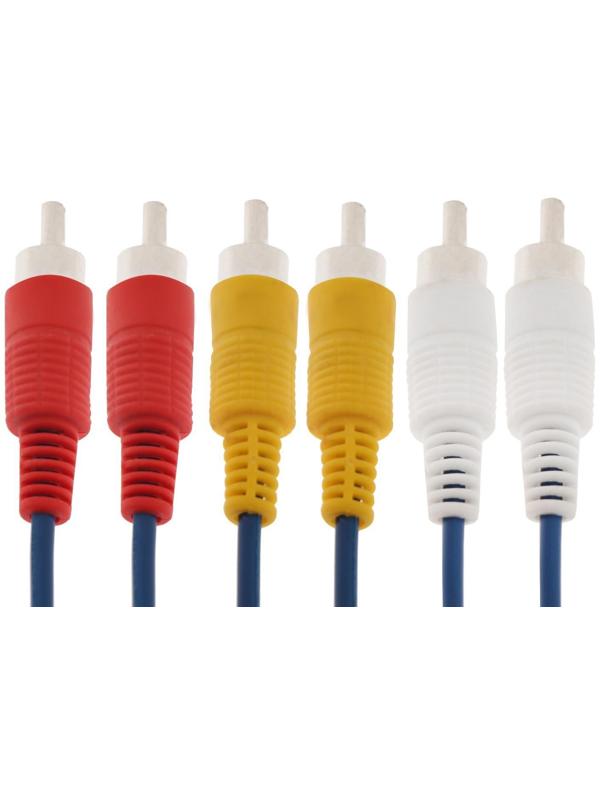 Кабель LuazON KDGN-003, 3xRCA (M) - 3xRCA (M), 3 м