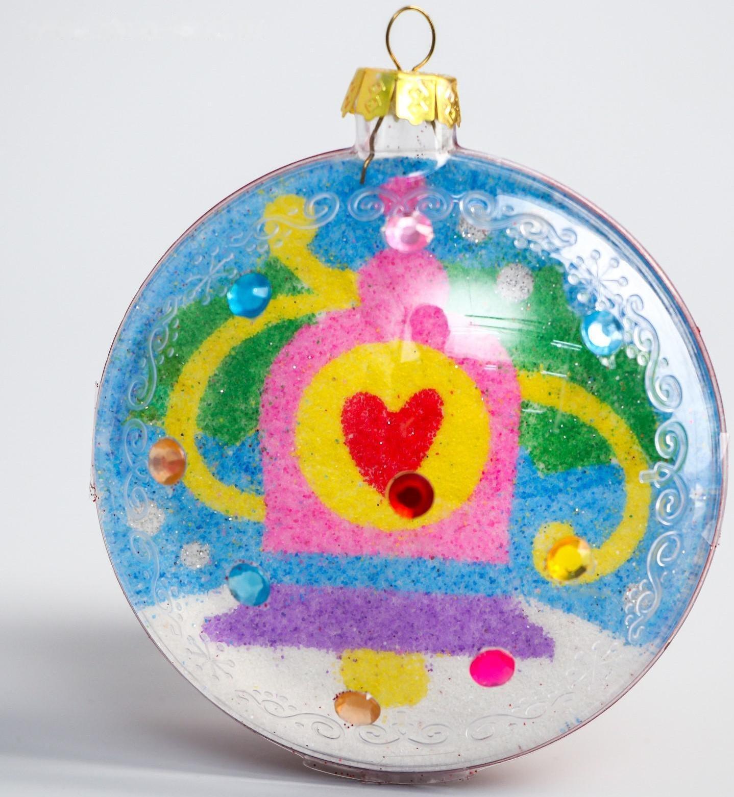 Новогодний ёлочный шар с фреской 