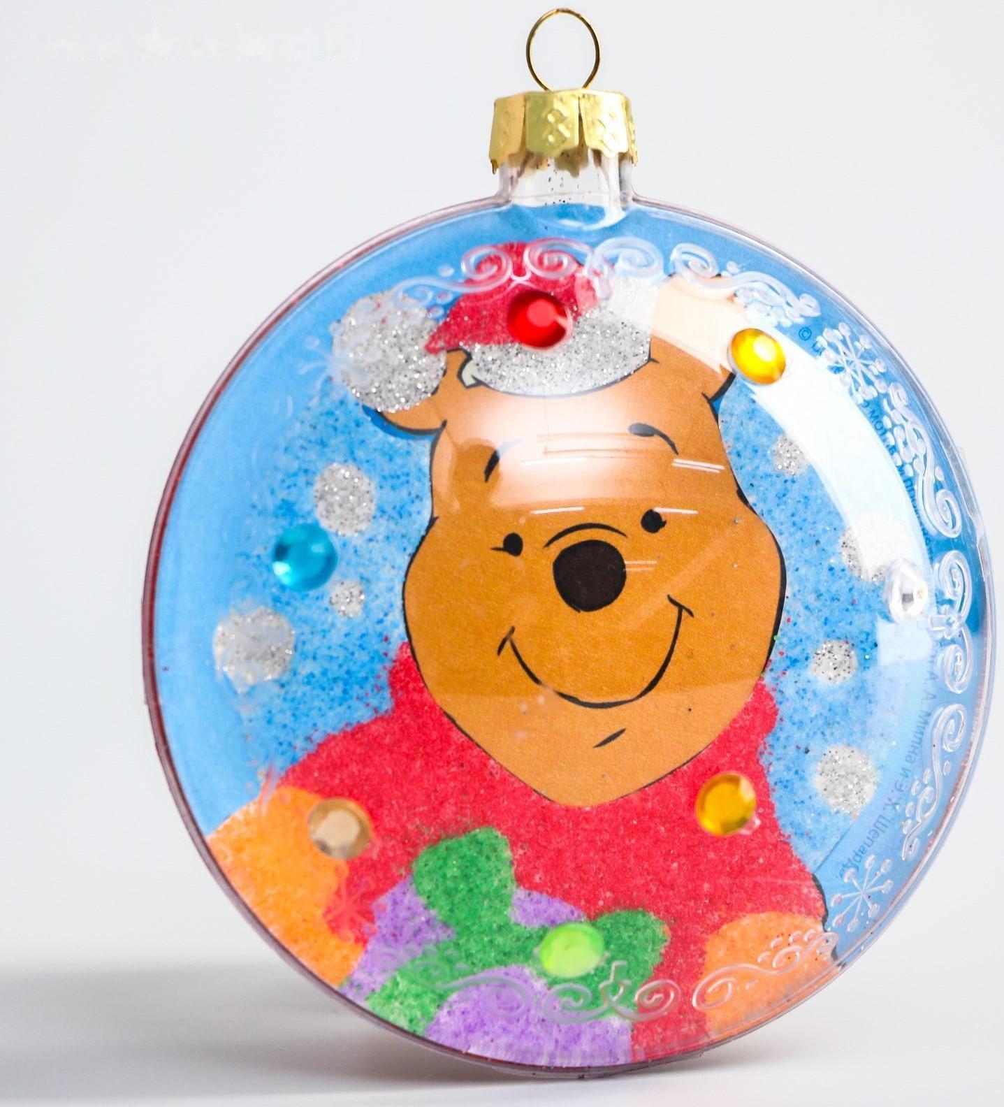 Новогодний ёлочный шар с фреской 