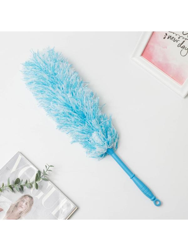 Щётка для удаления пыли Доляна «Антистатик», 55 см, рабочая часть 35 см, микрофибра, цвет МИКС