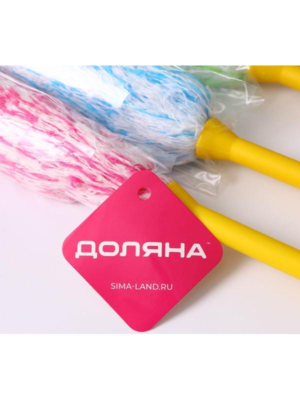 Щётка для удаления пыли Доляна «Антистатик», 55 см, рабочая часть 35 см, микрофибра, цвет МИКС