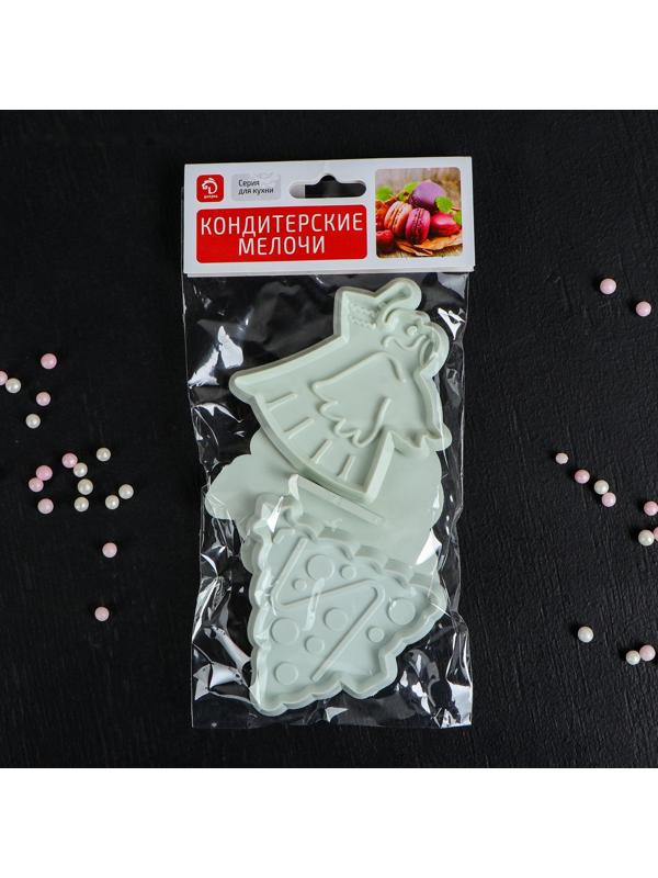 Набор плунжеров кондитерских Доляна «Новый год», 3 шт