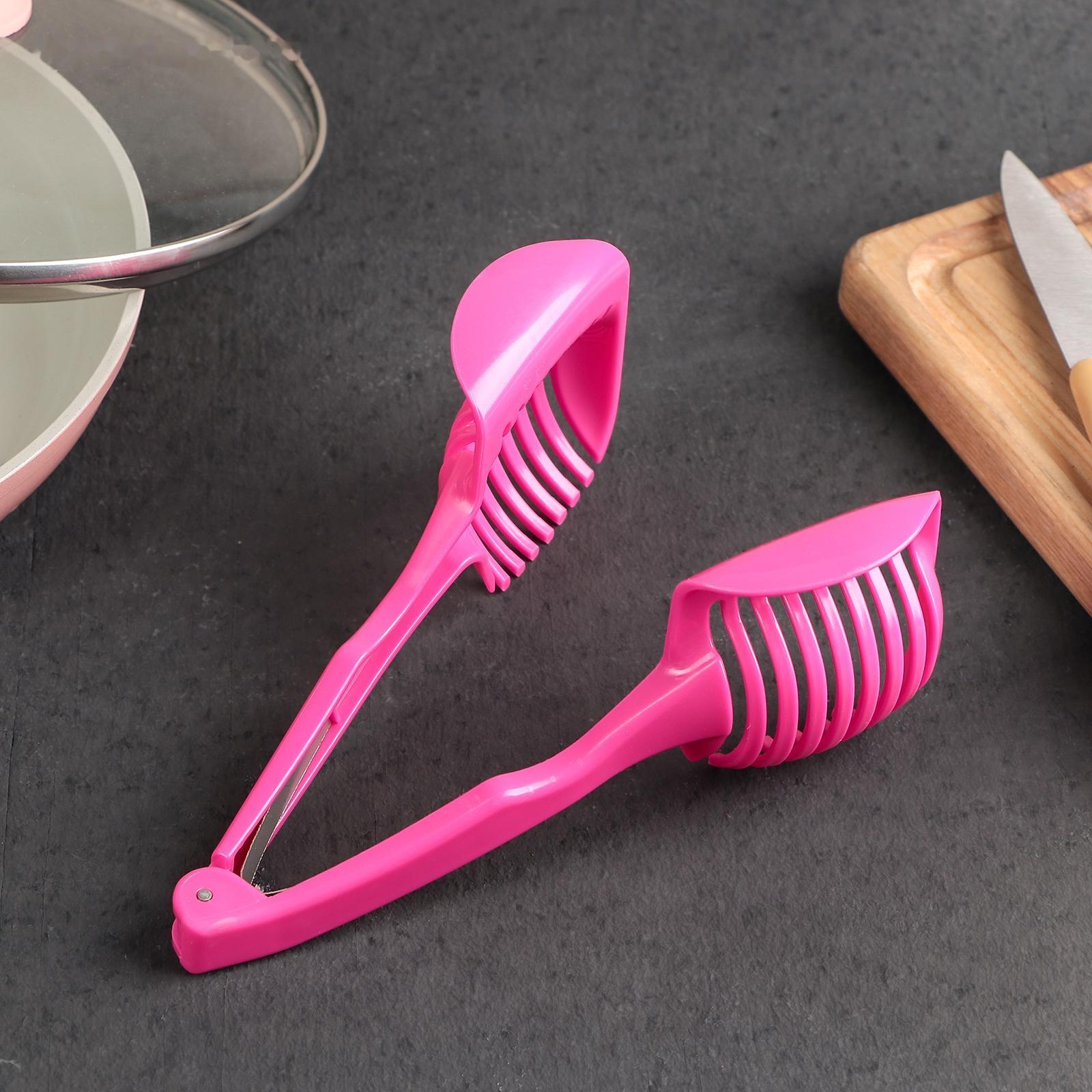 Щипцы для нарезки томатов Доляна, 18×8 см, цвет МИКС