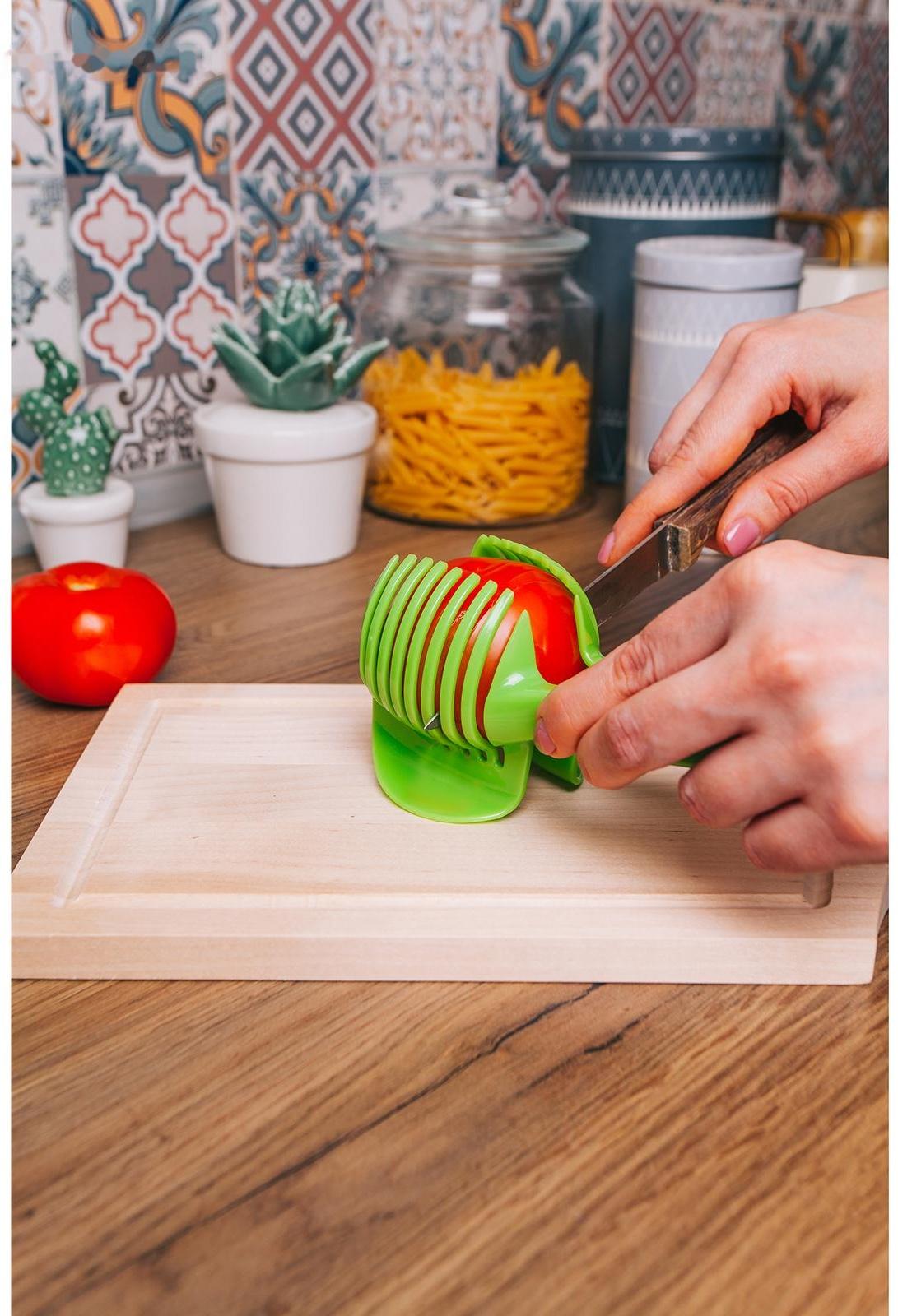 Щипцы для нарезки томатов Доляна, 18×8 см, цвет МИКС