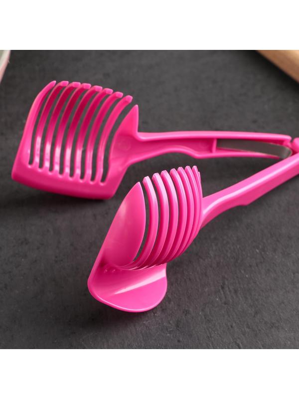 Щипцы для нарезки томатов Доляна, 18×8 см, цвет МИКС