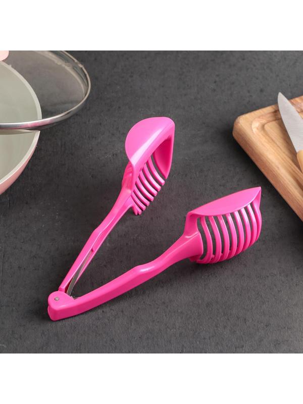 Щипцы для нарезки томатов Доляна, 18×8 см, цвет МИКС