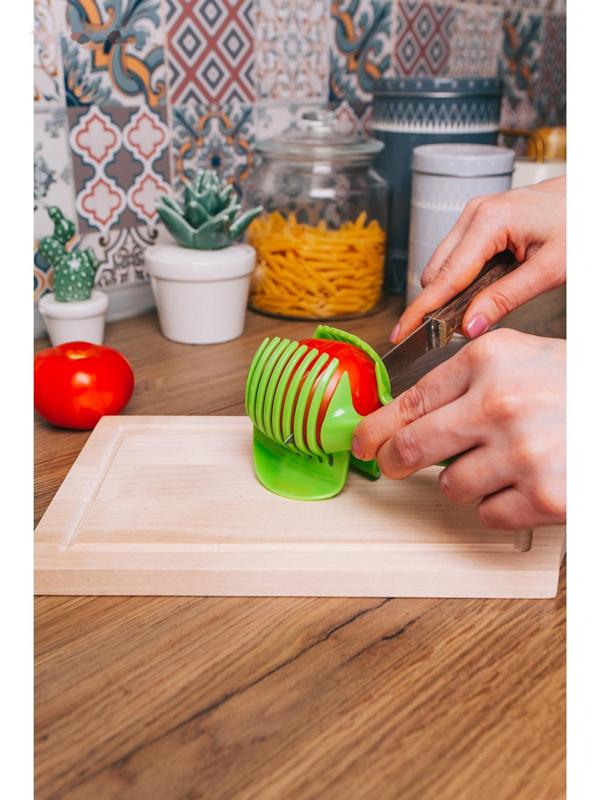 Щипцы для нарезки томатов Доляна, 18×8 см, цвет МИКС