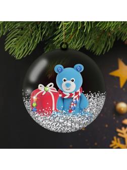 Набор для творчества. Сказка в шаре «Медвежонок» с массой для лепки