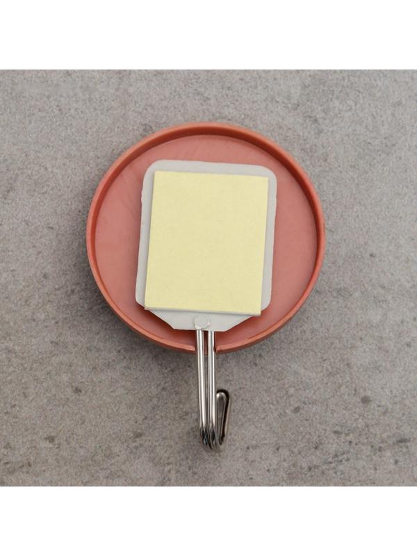 Крючок на липучке Доляна «Деревянные круги», 3 шт