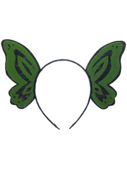 Карнавальный ободок «Бабочка», цвет зелёный