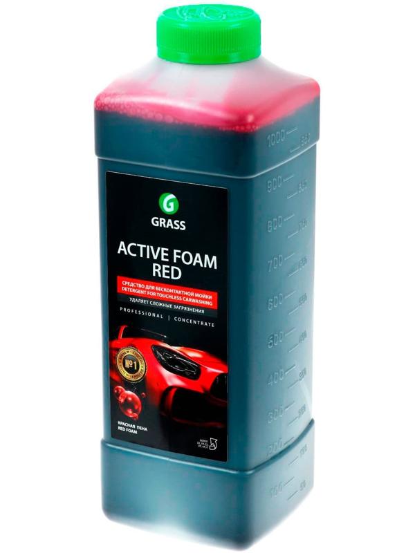 Шампунь для бесконтактной мойки Grass Active Foam Red, 1л (1:30-1:50)