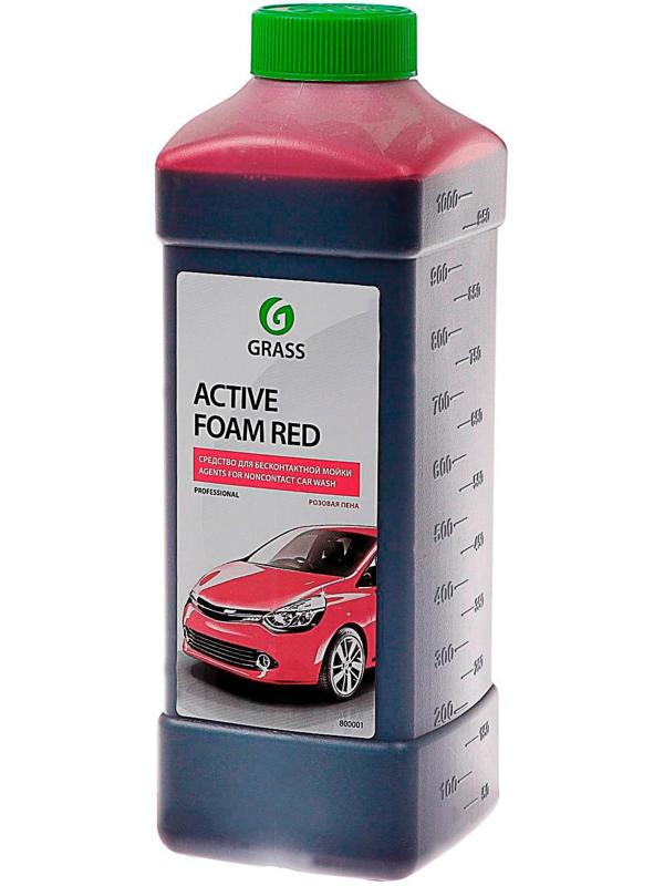Шампунь для бесконтактной мойки Grass Active Foam Red, 1л (1:30-1:50)