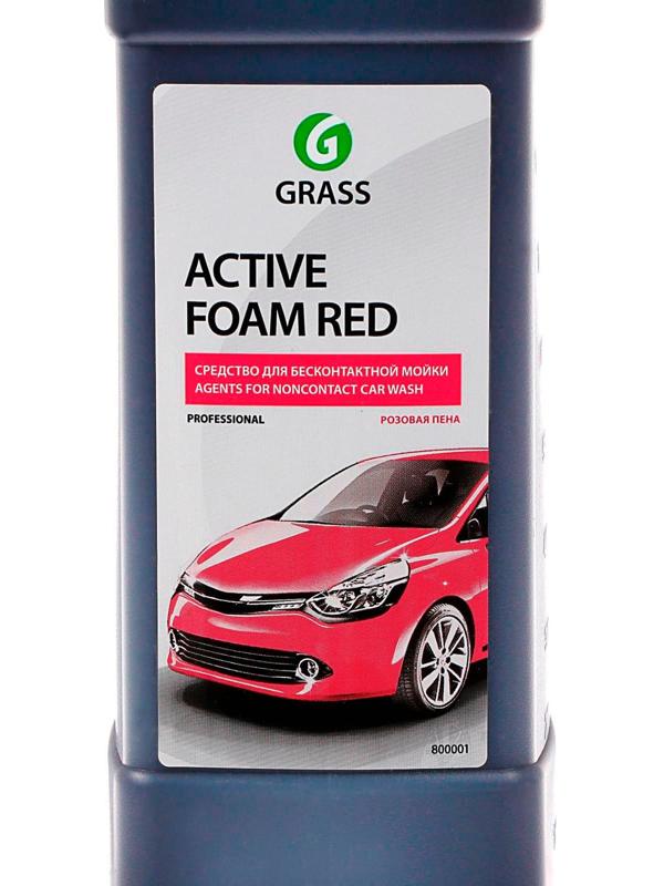 Шампунь для бесконтактной мойки Grass Active Foam Red, 1л (1:30-1:50)