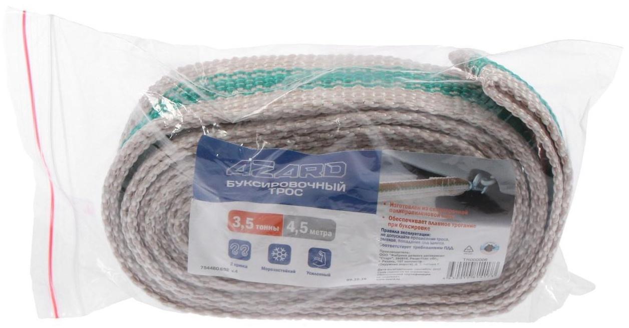 Трос ленточный, 2 крюка пакет, 3,5 т