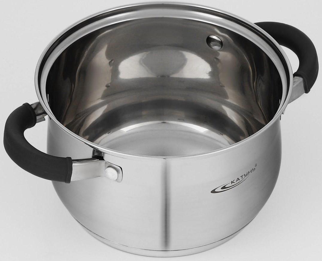 Набор посуды «Ирида», 3 предмета: кастрюли 2,9 л, 3,9 л, ковш 1,9 л, капсульное дно, крышки