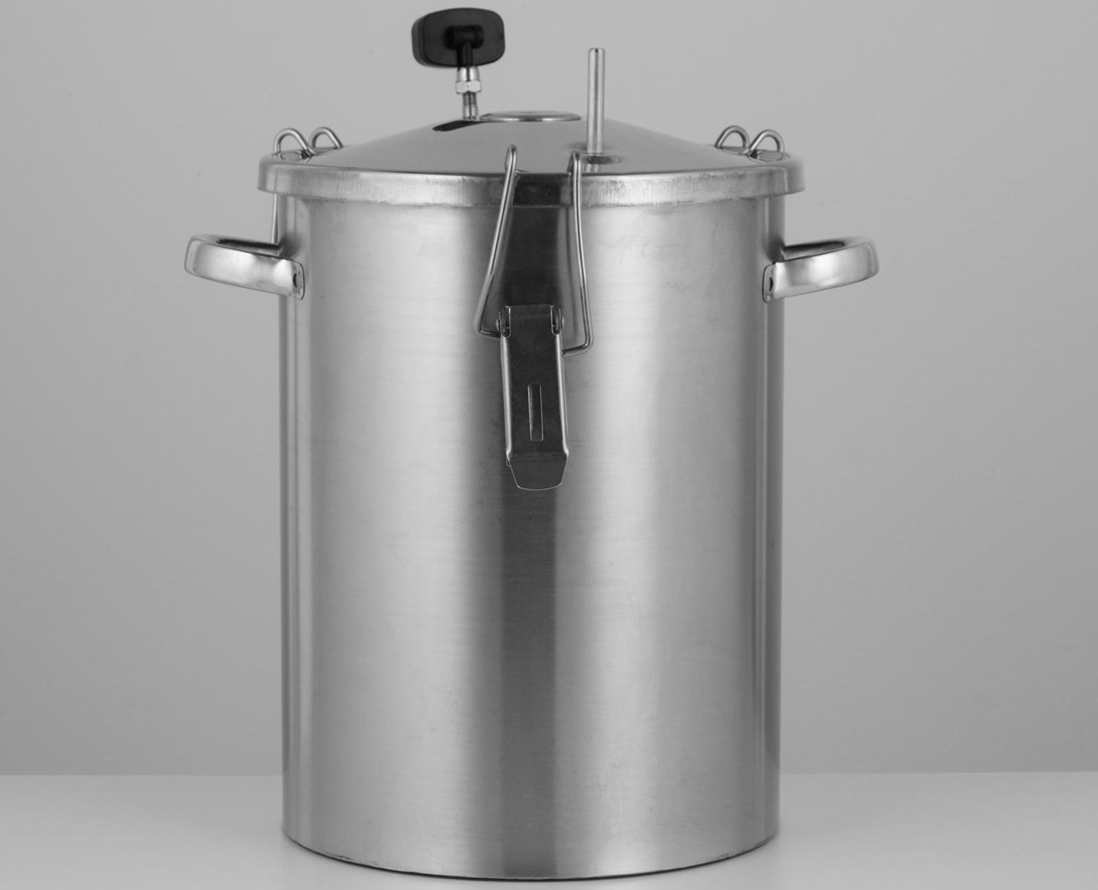 Коптильня домашняя «Аромат», для горячего копчения, 14 л, термометр МИКС, нержавеющая сталь