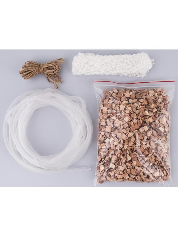 Коптильня домашняя «Аромат», для горячего копчения, 14 л, термометр МИКС, нержавеющая сталь