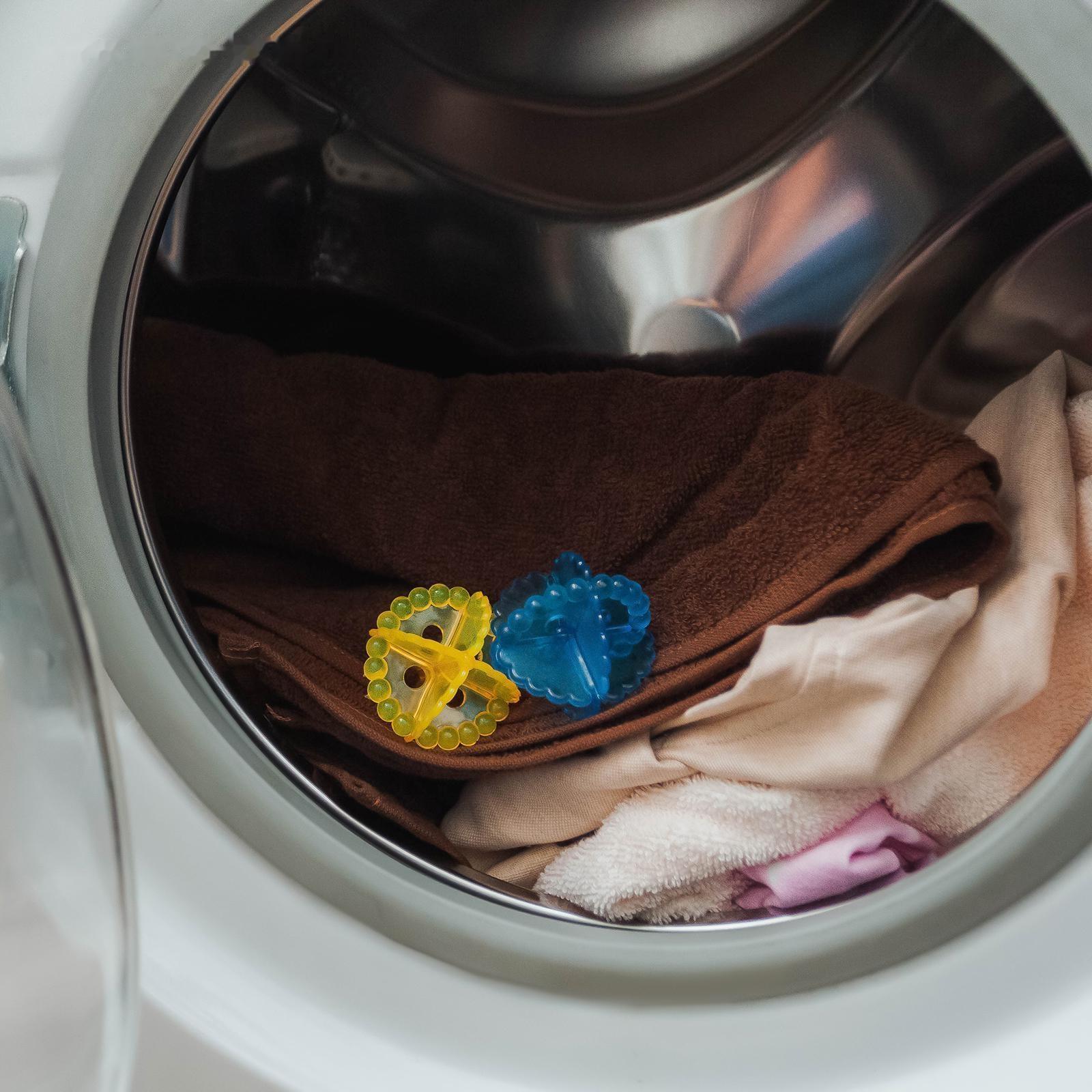 Шарики для стирки белья, d=5 см, 6 шт, цвет МИКС