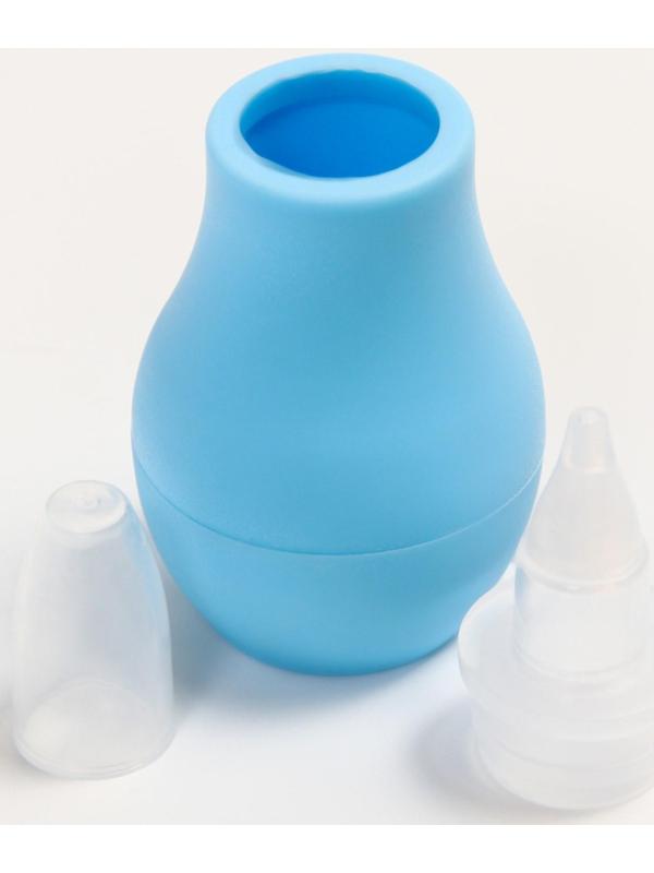 Детский назальный аспиратор, с колпачком, цвет голубой