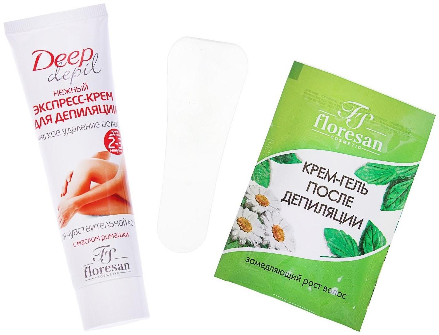 Экспресс-крем для депиляции Floresan Deep Depil нежный, для чувствительной кожи, 100 мл