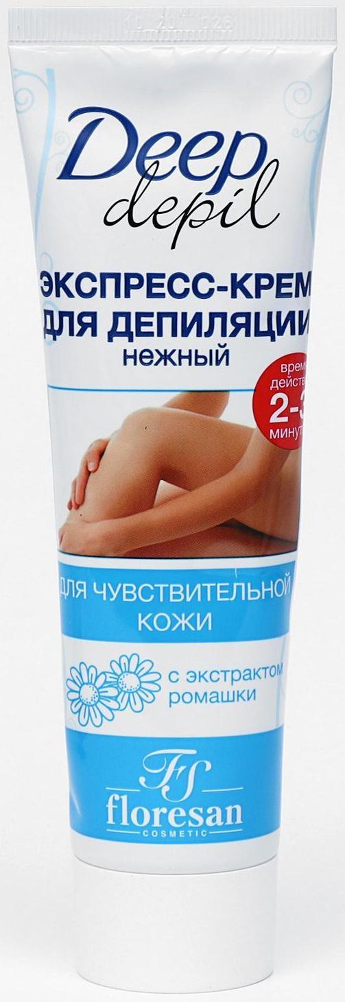 Экспресс-крем для депиляции Floresan Deep Depil нежный, для чувствительной кожи, 100 мл