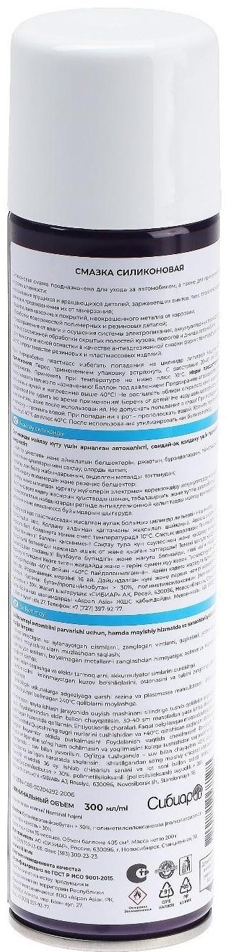 Силиконовая смазка Авто мастер, 300 мл, аэрозоль