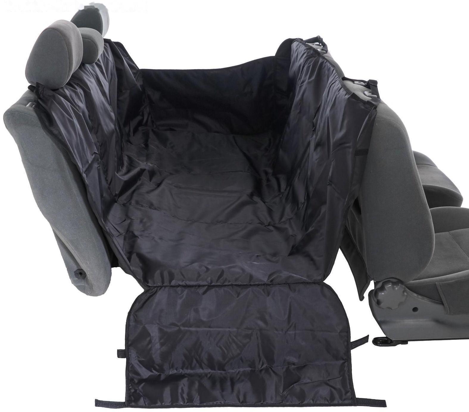 Гамак для перевозки собак усиленный, трехслойный, защита дверей, растяжка в салон