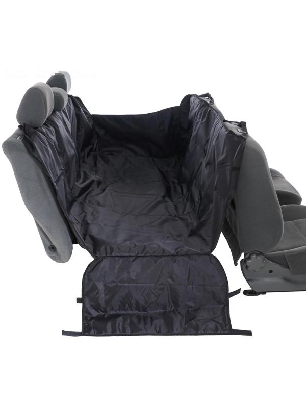 Гамак для перевозки собак усиленный, трехслойный, защита дверей, растяжка в салон