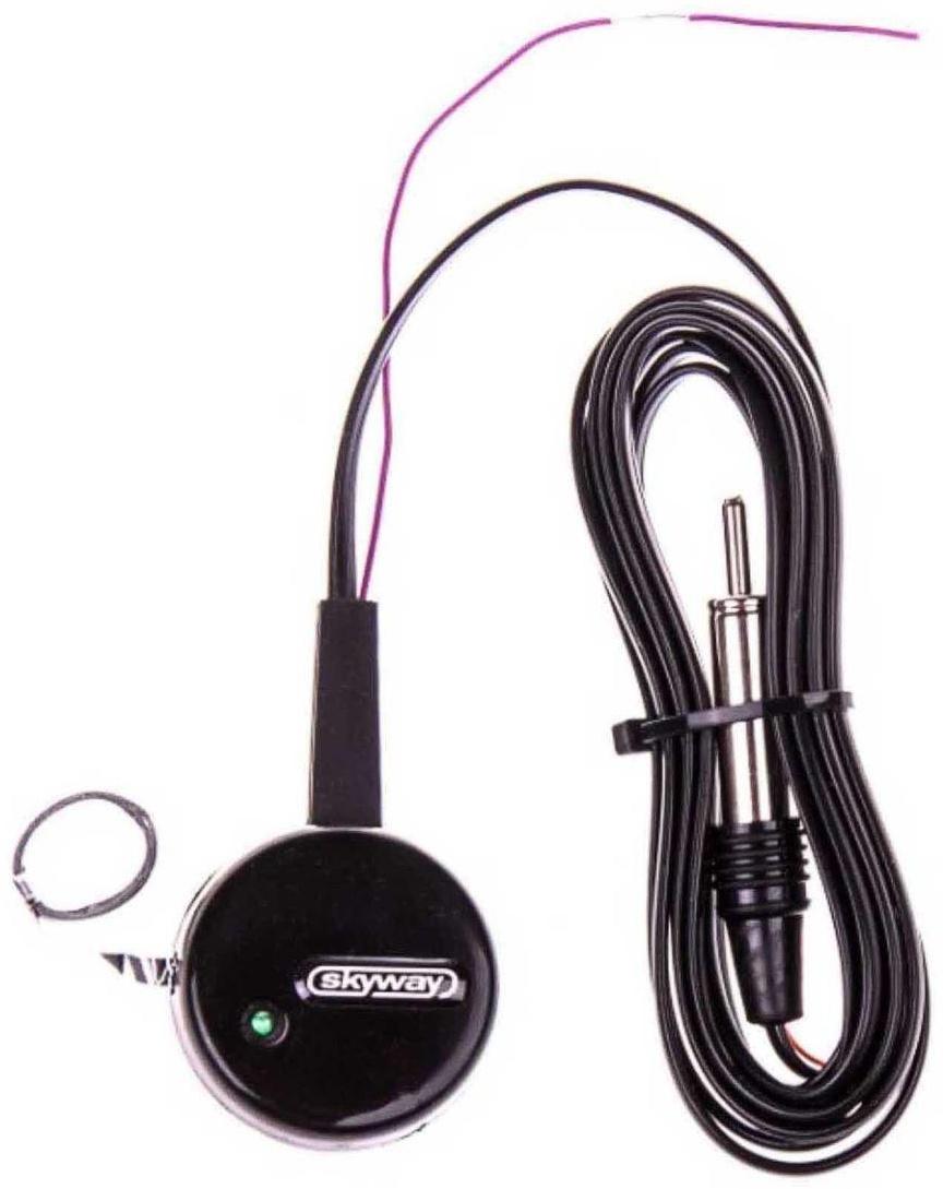 Антенна автомобильная Skyway ALPHA FM, круглая, тонкое полотно, черный, S00203003