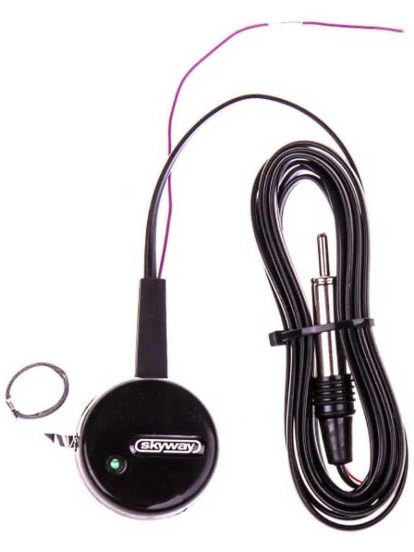 Антенна автомобильная Skyway ALPHA FM, круглая, тонкое полотно, черный, S00203003