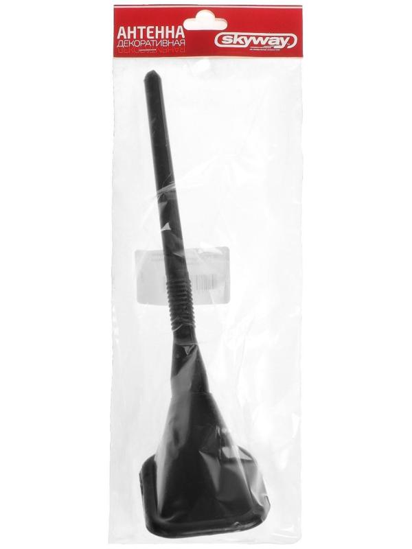 Антенна декоративная Skyway, 14.5 см, прямоугольное основание 65 x 50 мм, черный