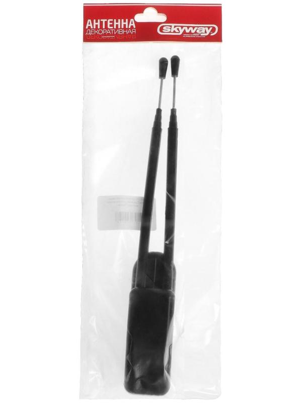 Антенна декоративная Skyway, 18.5 см, регулируемый угол, черный, S00201006