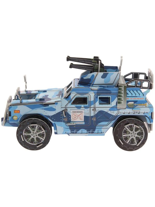 Конструктор 3D «Военный джип», 84 детали